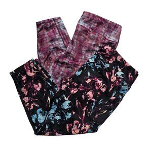 Pro Player Capri Leggings XL Lot of 2 Moisture Wicking Workout Multicolor